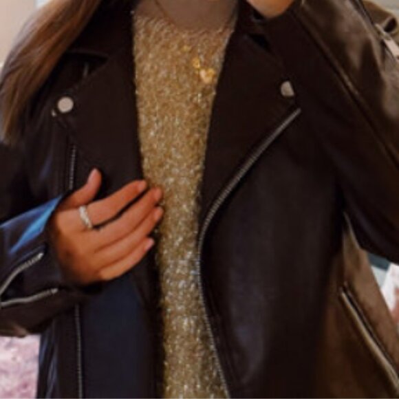 Brand New The Violetta Short-Sleeve Tinsel Sweater by Maeve - Picture 9 of 13